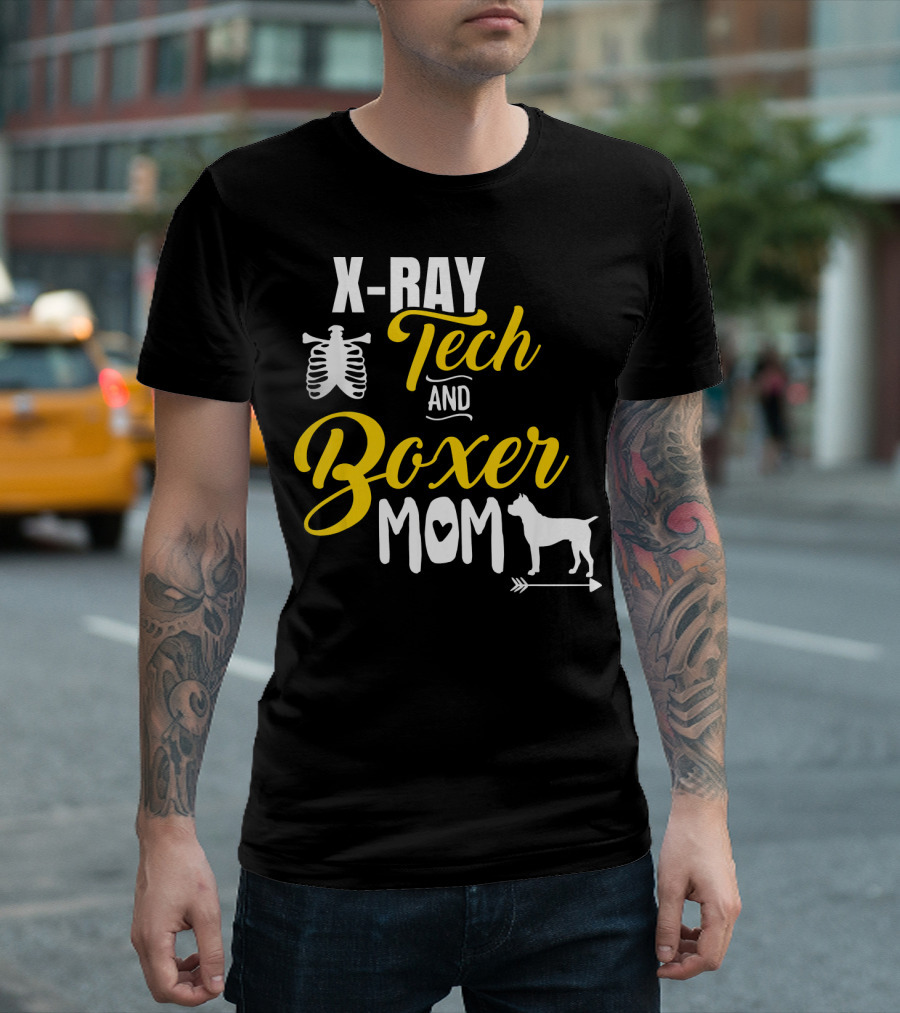 X Ray Tech And Boxer Mom T-Shirt