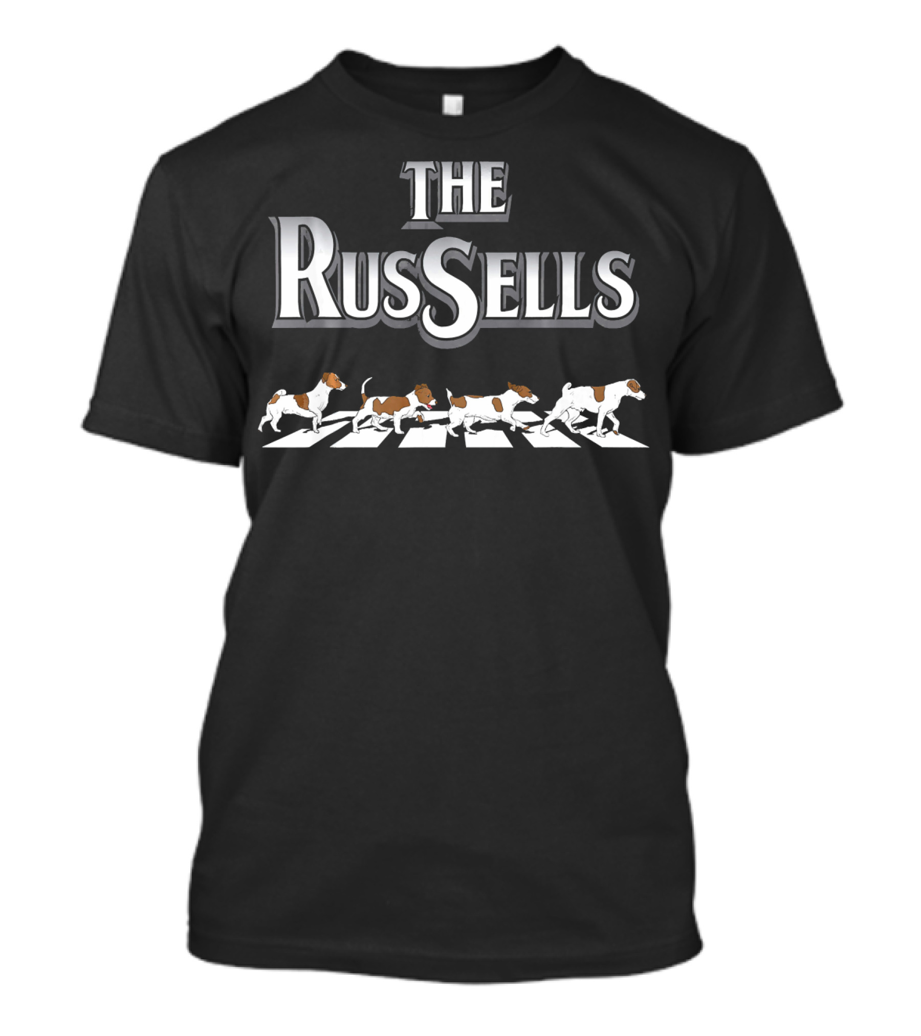 The Russells Funny Jack Russell Abbey Road T-Shirt