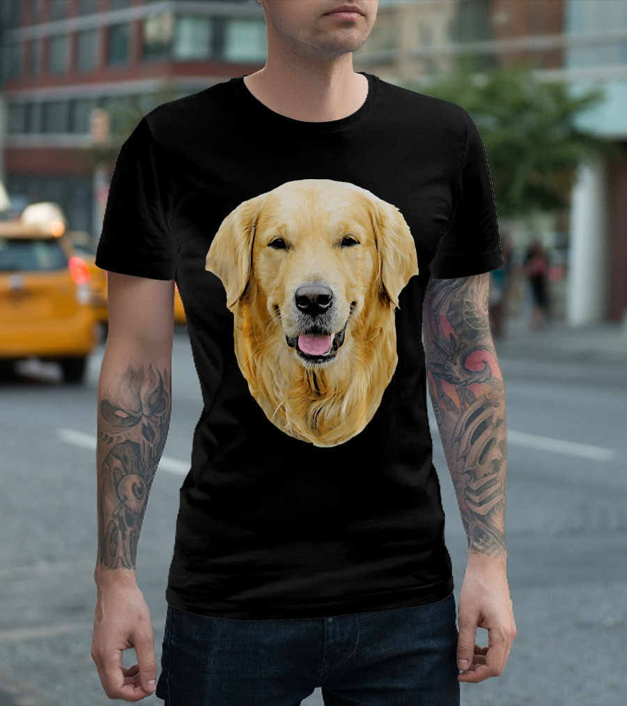 Golden Retriever Dog Portrait Detail Ani T-Shirt