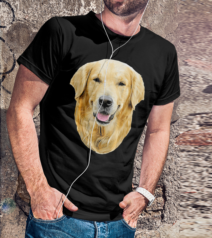 Golden Retriever Dog Portrait Detail Ani T-Shirt
