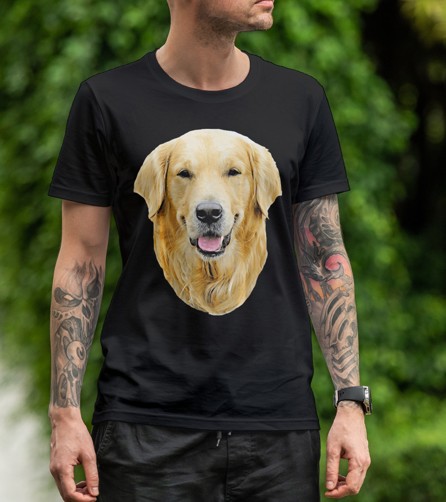 Golden Retriever Dog Portrait Detail Ani T-Shirt