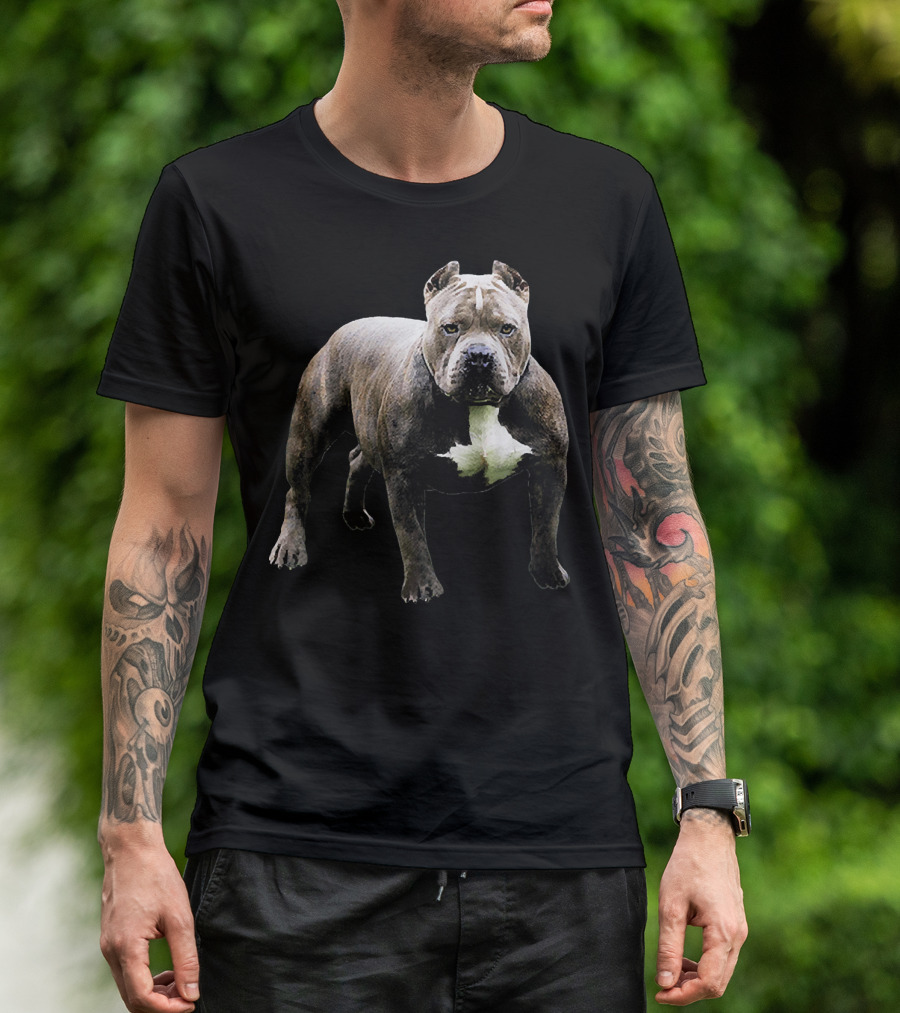 Angry Pitbull Pit Bull Powerful Stance T-Shirt
