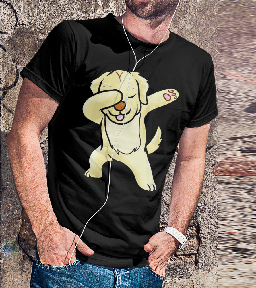 Dabbing Labrador Dog Paw Pose Fun Puppy Dance T-Shirt