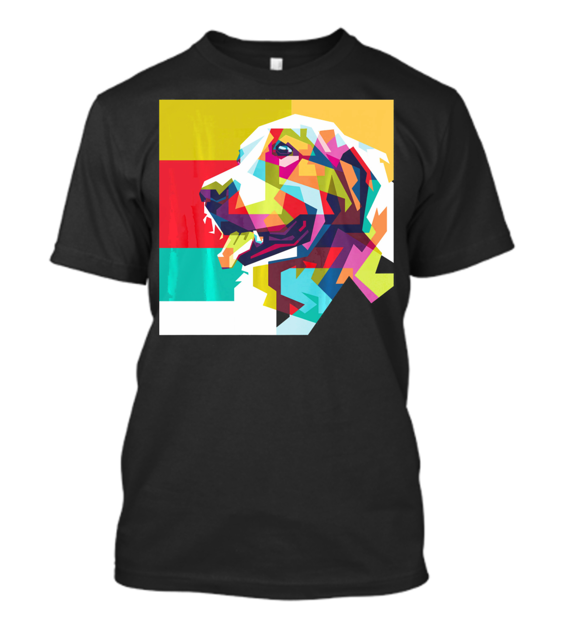 Golden Retriever Colorful Pop Art Golden Dog T-Shirt