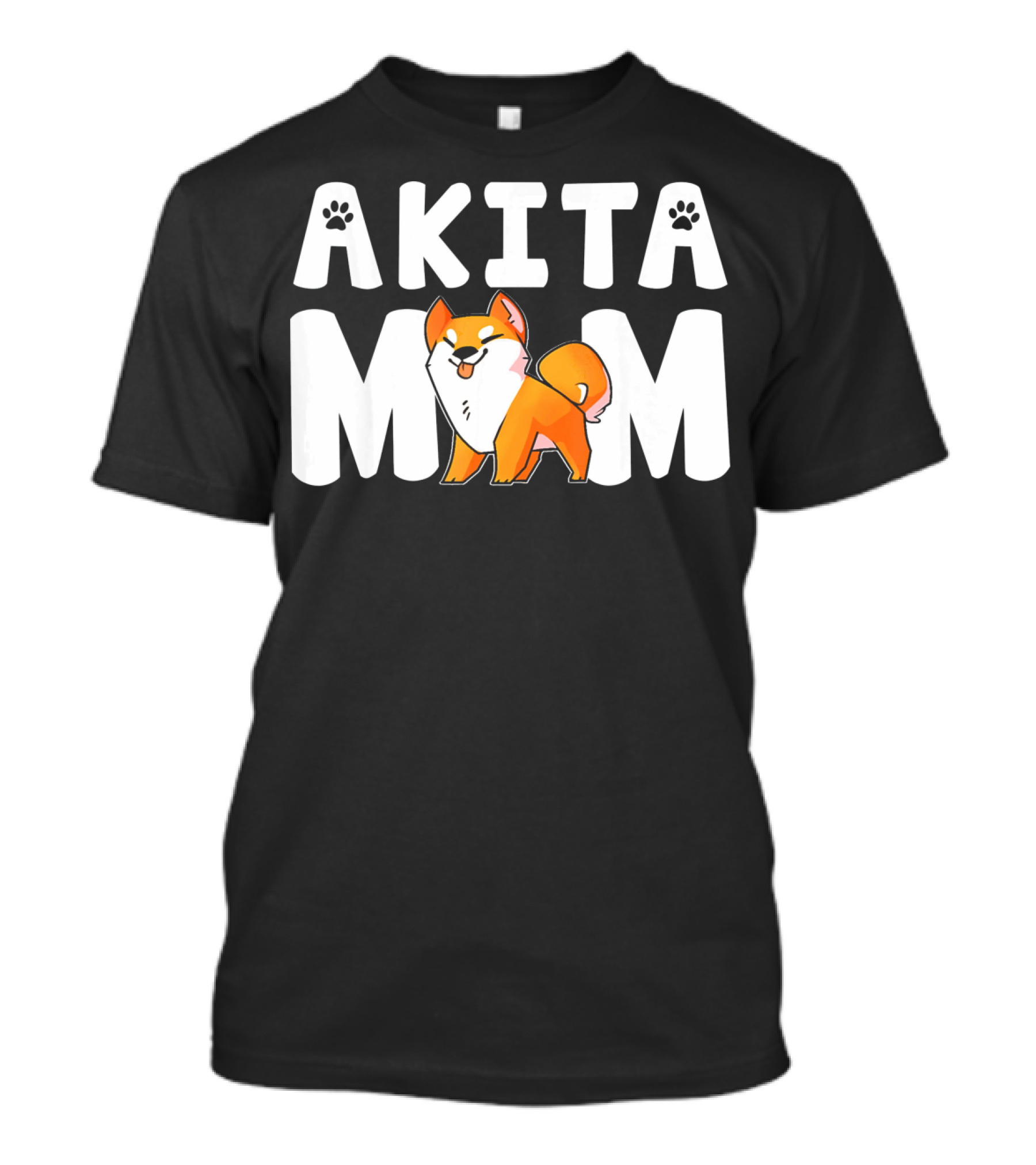 Akita Mom Puppy Pet Lover With Cute Dog T-Shirt