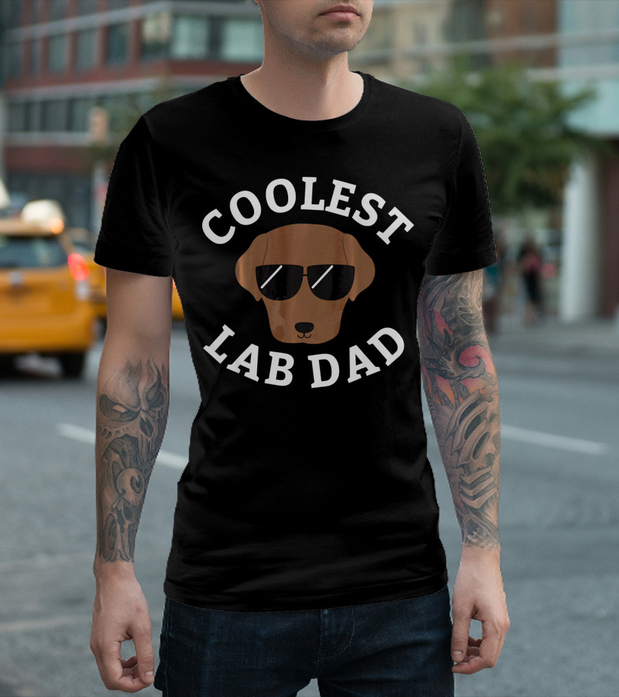 Coolest Chocolate Lab Dad T-Shirt