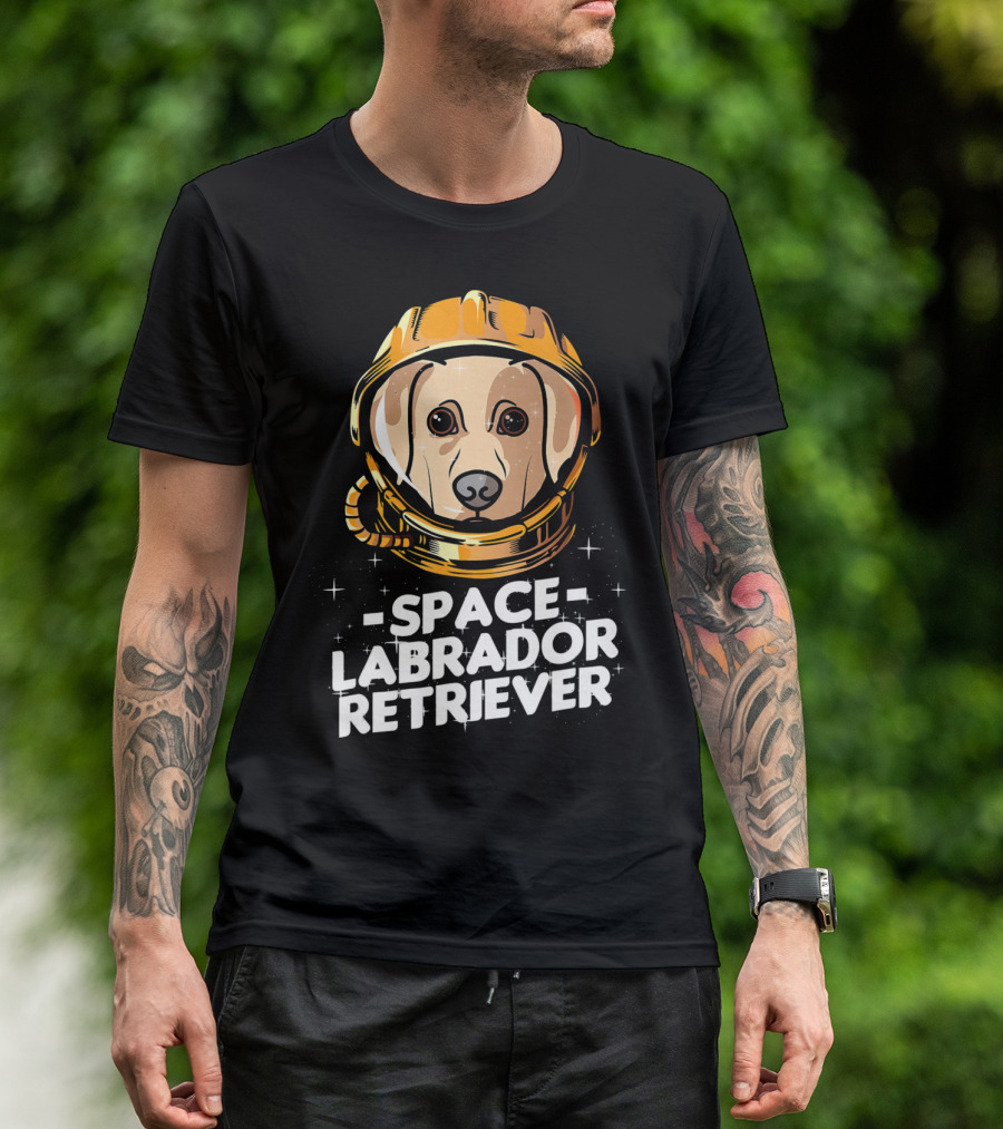 Space Labrador Retriever Galaxy Dog Space Explorer T-Shirt