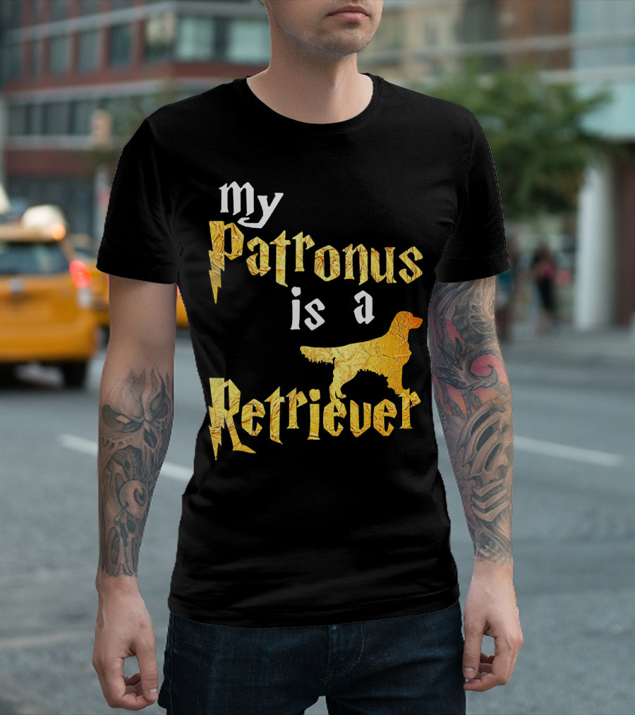My Patronus Is A Retriever Gold Dog T-Shirt