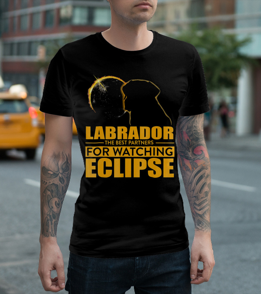 Labrador The Best Partners for Watching Eclipse T-Shirt