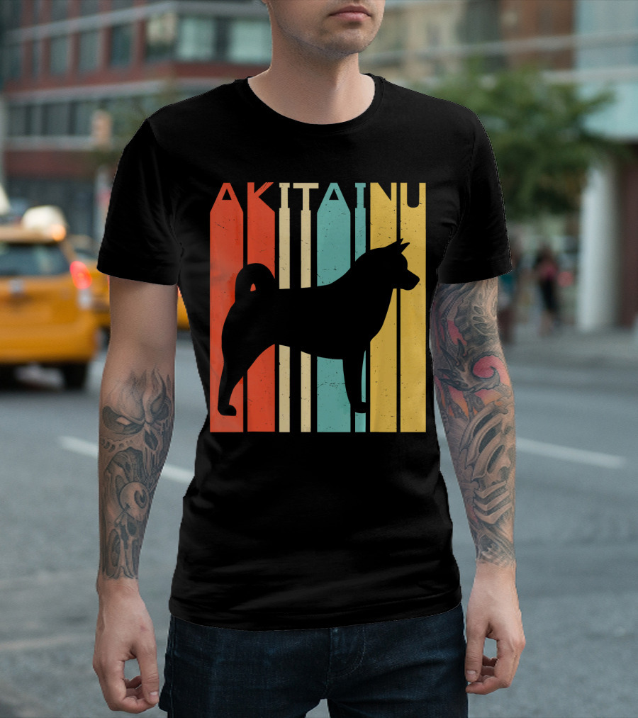 AKITA INU Retro Vintage T-Shirt
