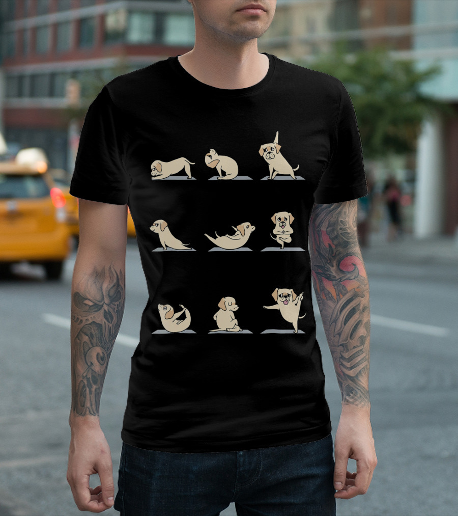 Labrador Retriever Puppy Yoga Poses T-Shirt