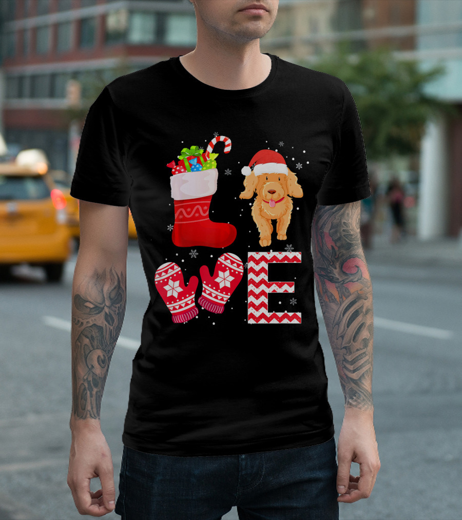 Christmas Poodle Lover Festive Holiday T-Shirt