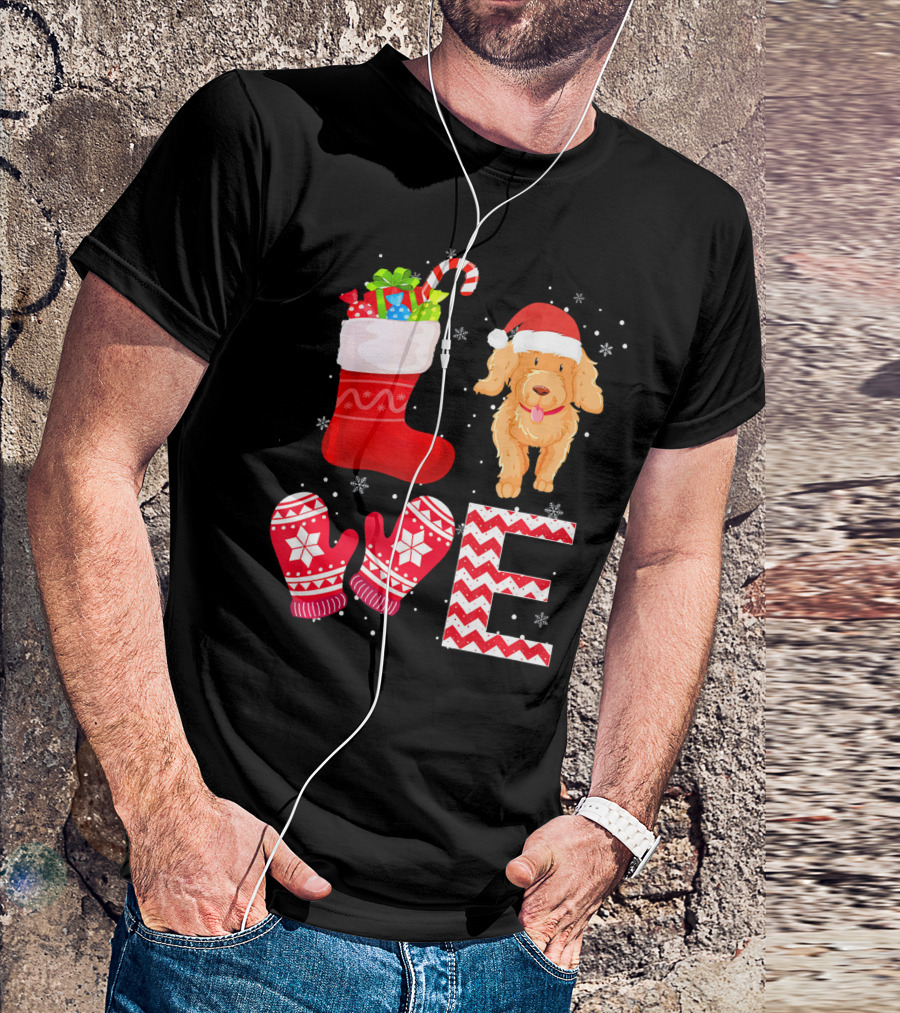 Christmas Poodle Lover Festive Holiday T-Shirt