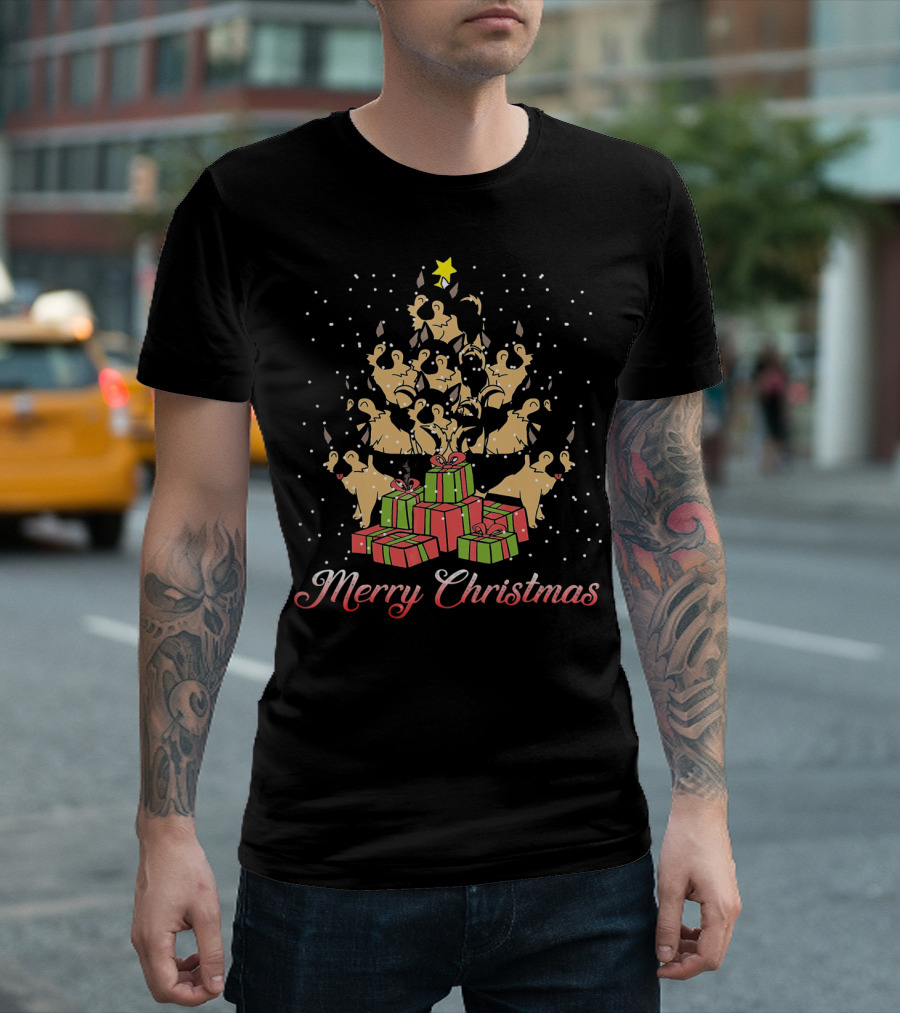 Merry Christmas German Shepherd ChristmasDog T-Shirt