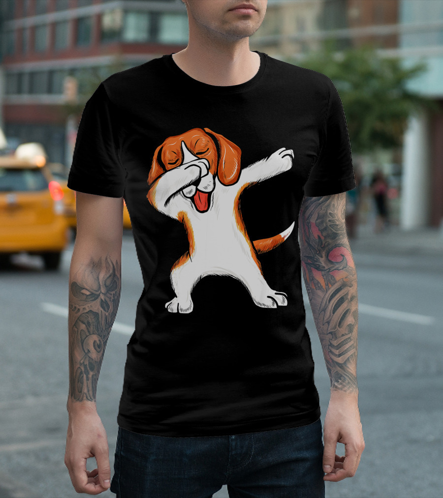 Dabbing Beagle Puppy Dab Dance for Boys and Girls T-Shirt
