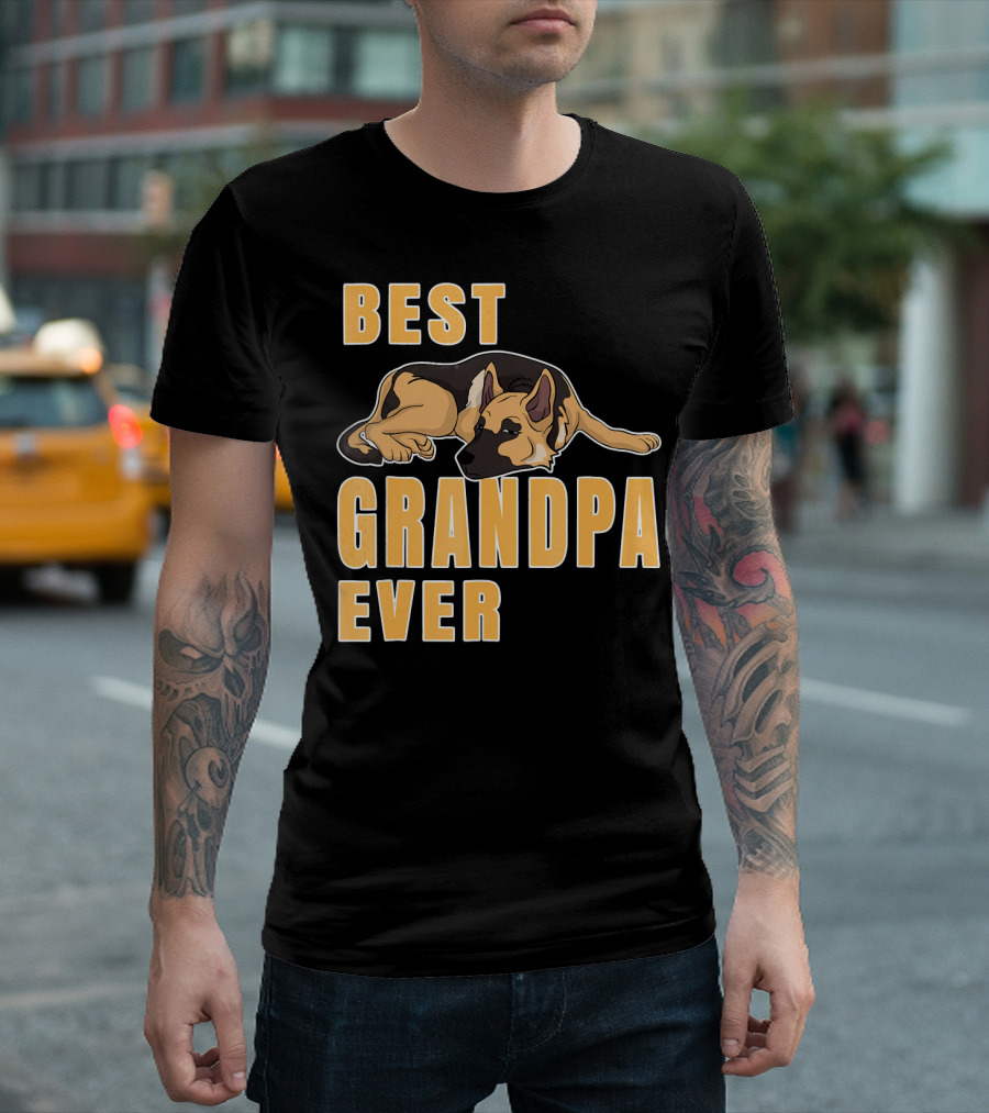 Best German Shepherd Grandpa Ever T-Shirt