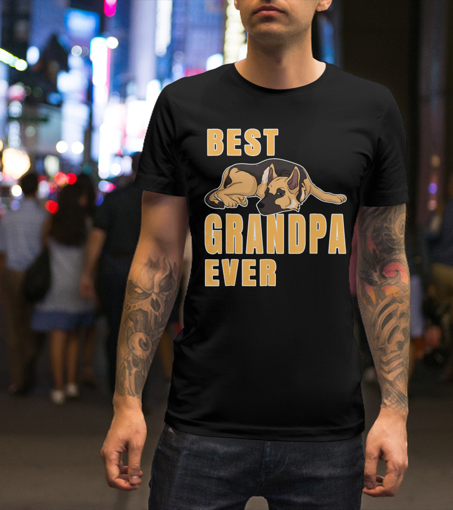 Best German Shepherd Grandpa Ever T-Shirt