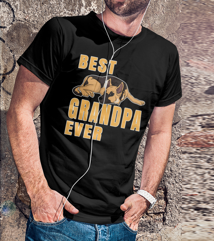 Best German Shepherd Grandpa Ever T-Shirt