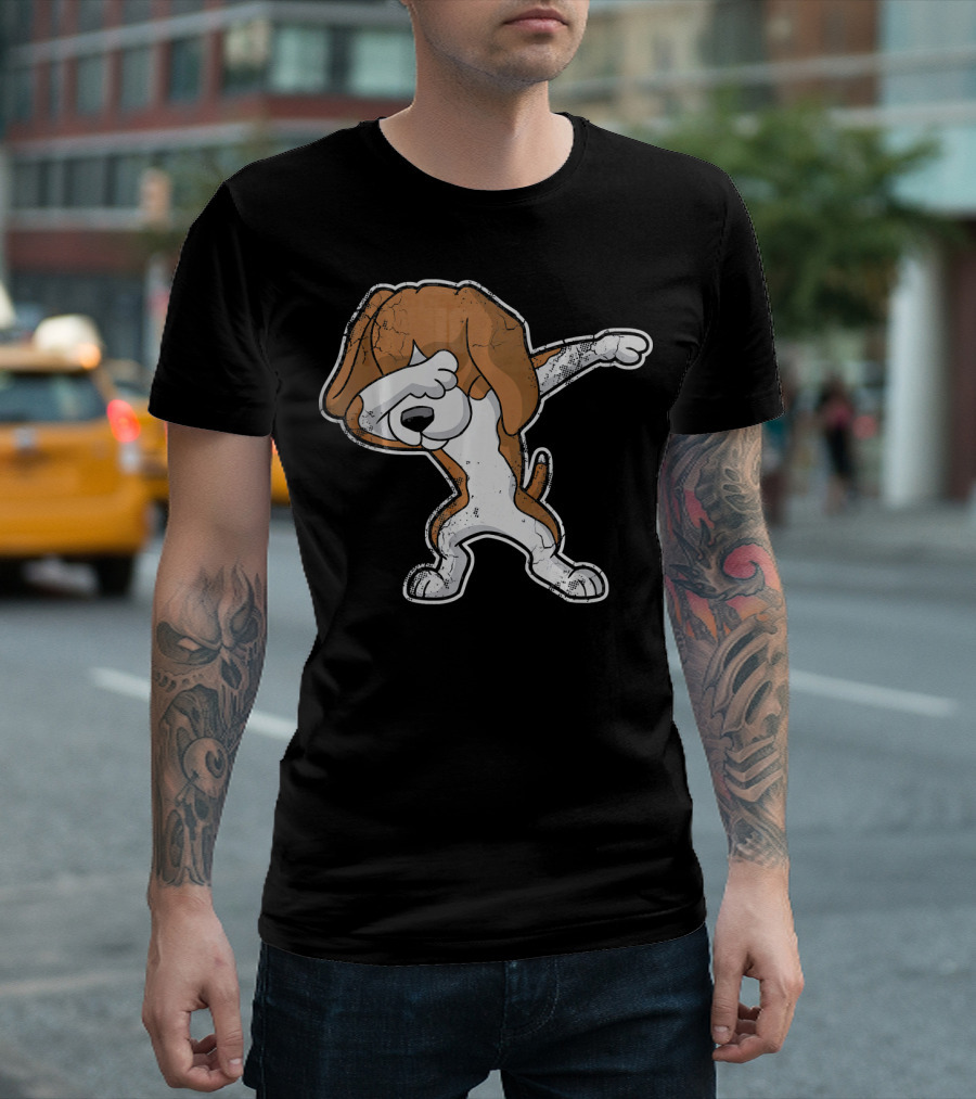 Dabbing Beagle Dog Dab Dance T-Shirt