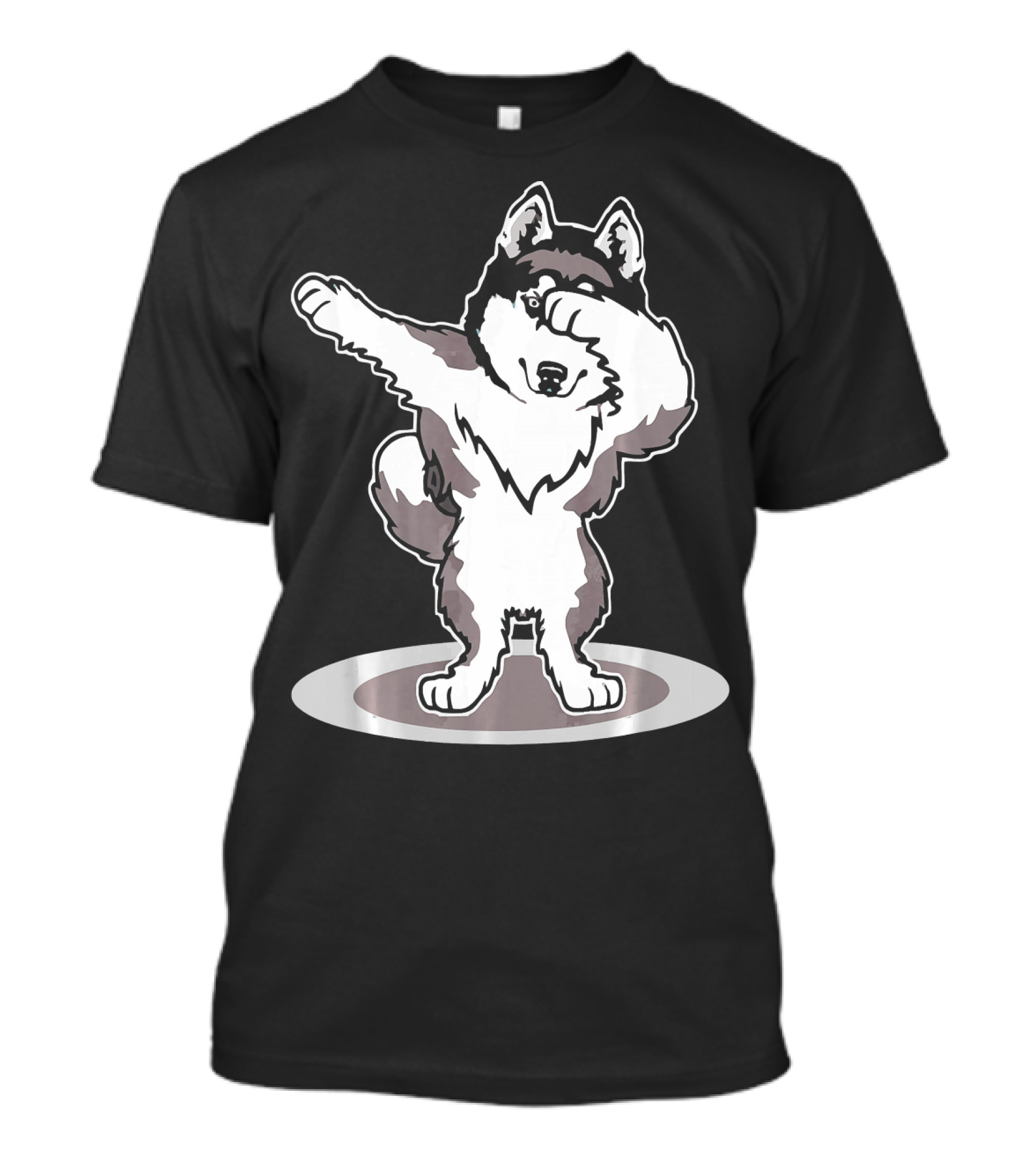 Dabbing Husky Cute Siberian Husky Dog Dab Dance Pose T-Shirt