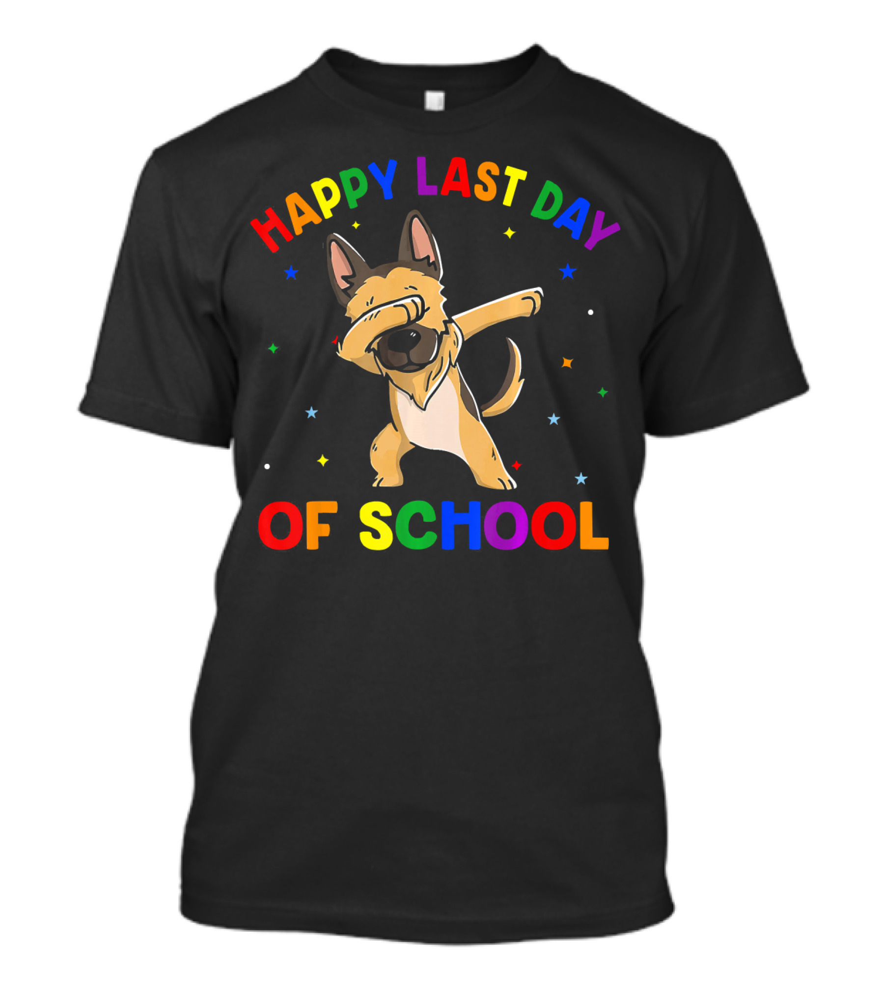 Happy Last Day Of School Dabbing German Shepherd T-Shirt
