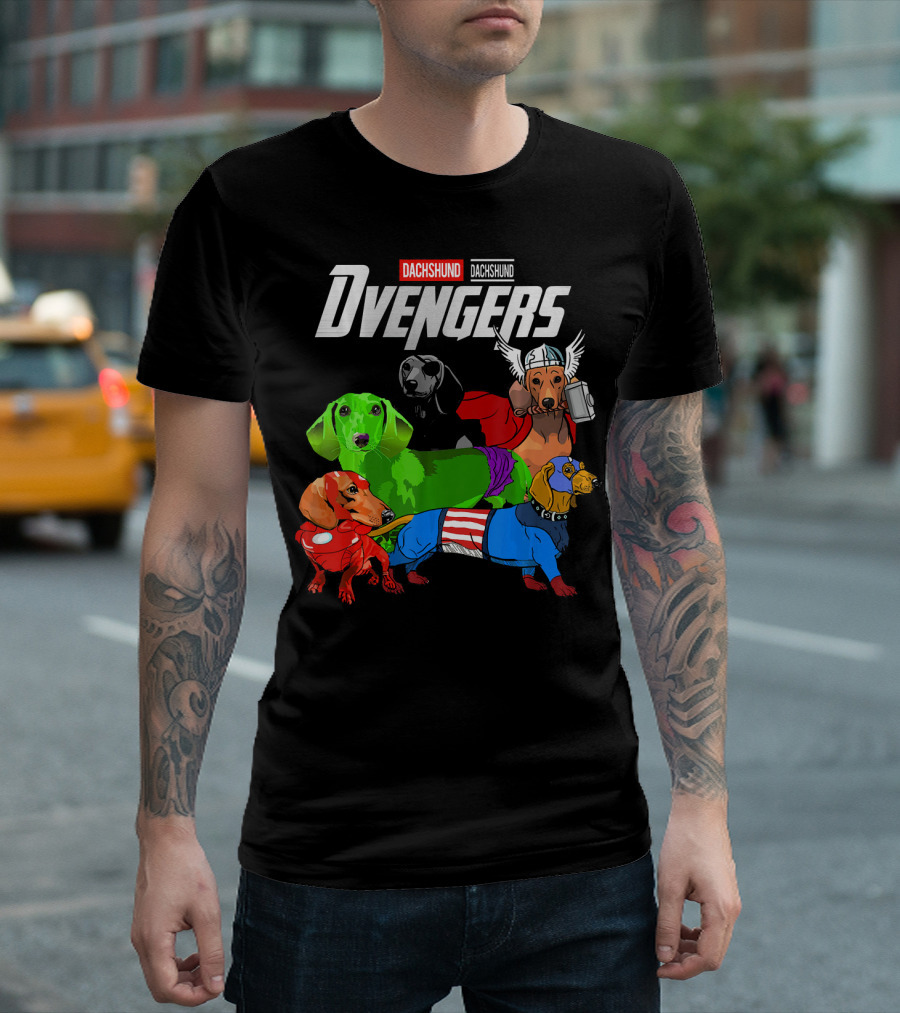 Dvengers Dachshund Funny Dog Avengers T-Shirt