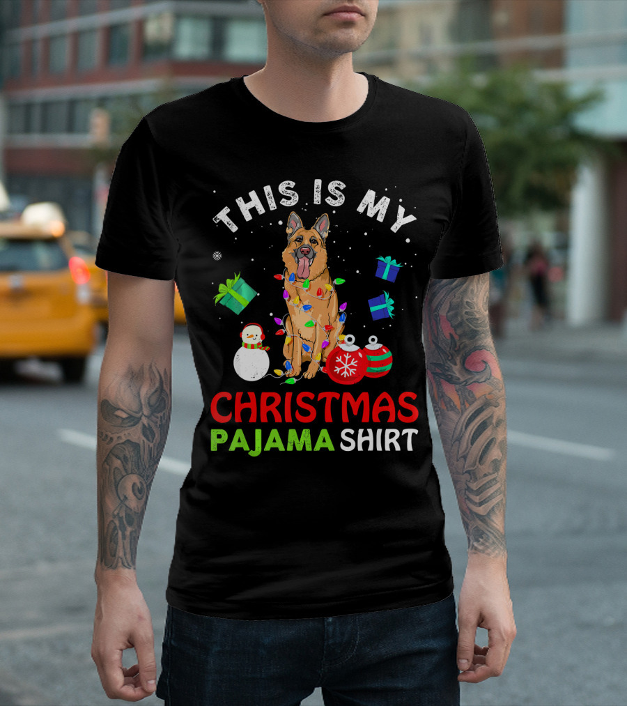 This Is My German Shepherd Christmas Pajama T-Shirt
