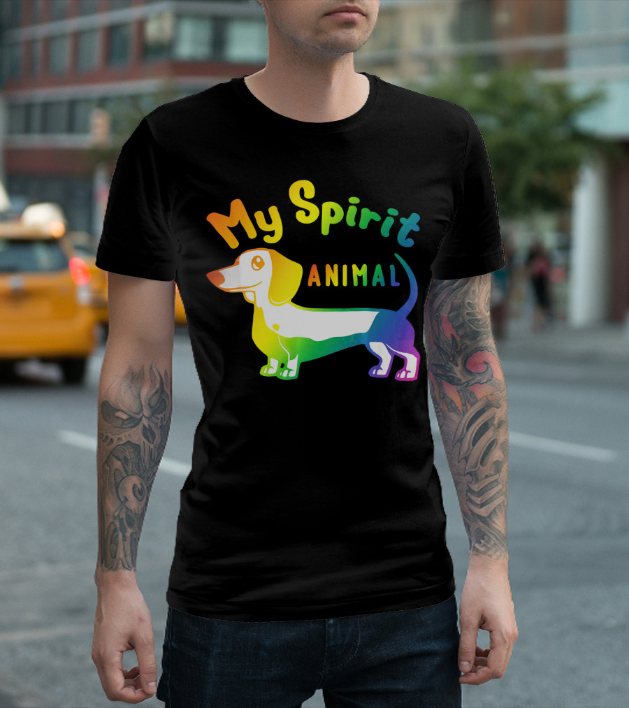 My Spirit Animal Dachshund Wiener Dog Novelty T-Shirt