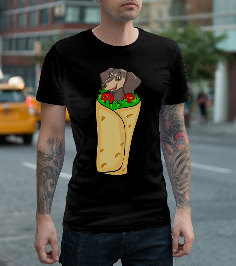 Dachshund Burrito Funny Mexican Cinco De Mayo T-Shirt