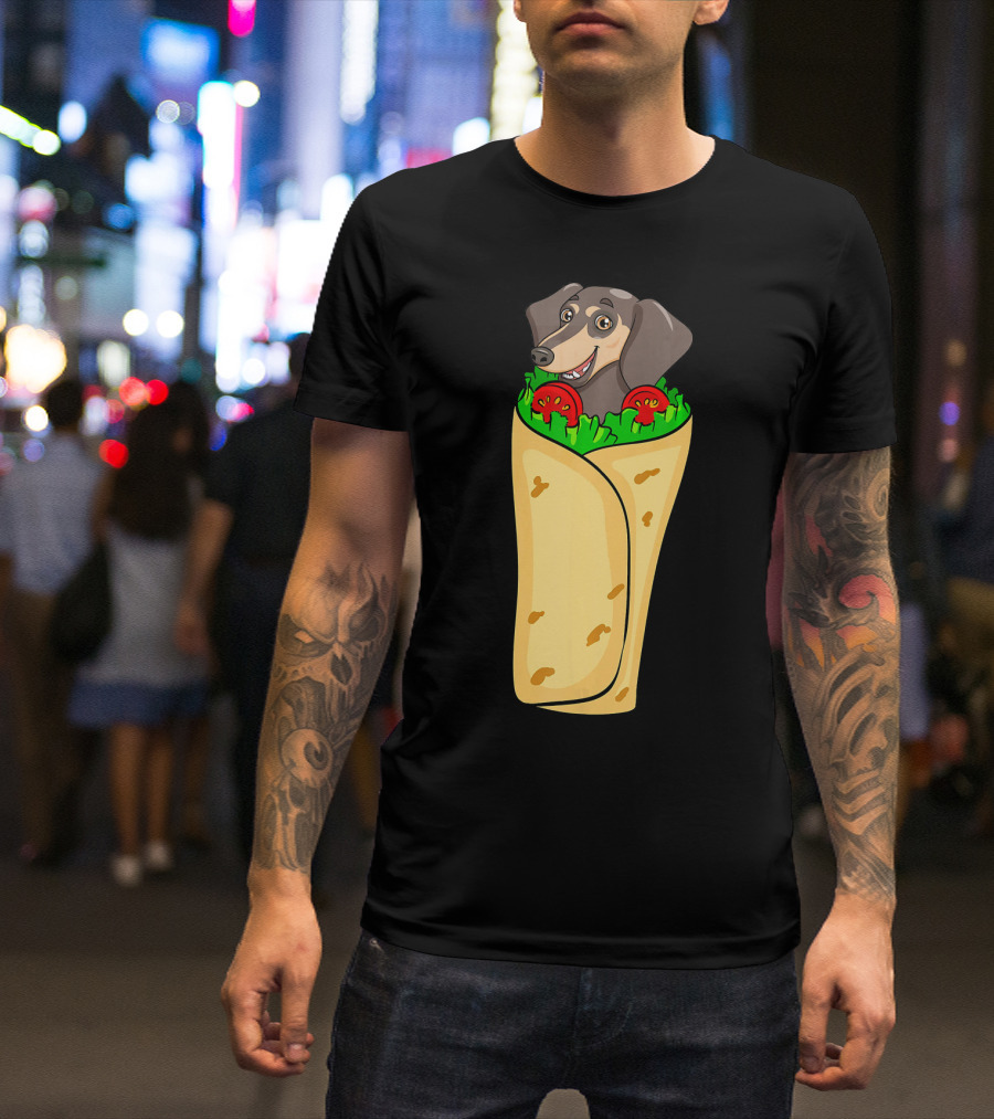 Dachshund Burrito Funny Mexican Cinco De Mayo T-Shirt