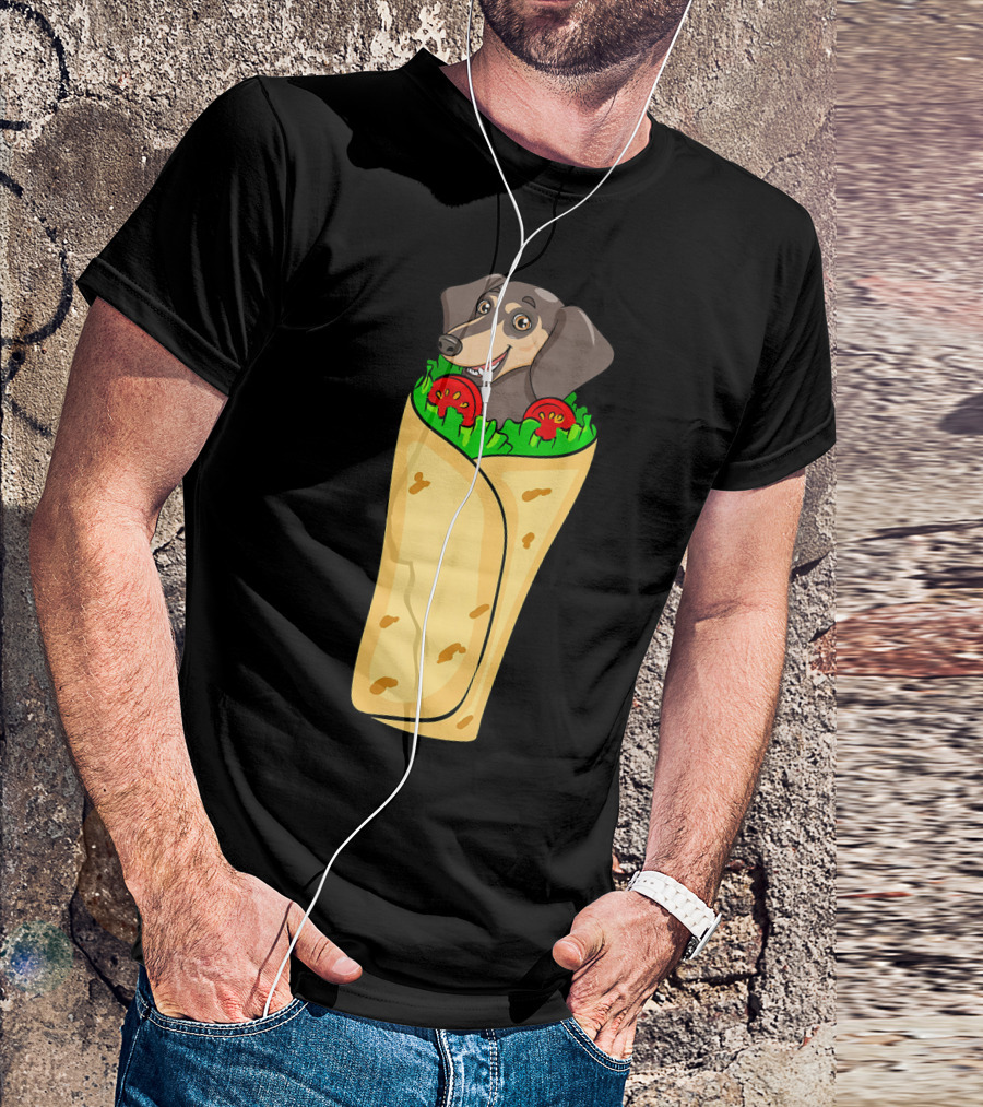 Dachshund Burrito Funny Mexican Cinco De Mayo T-Shirt
