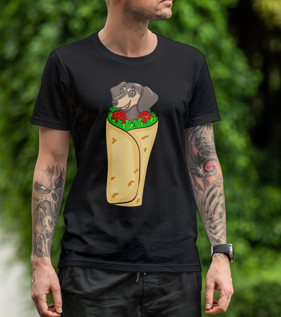 Dachshund Burrito Funny Mexican Cinco De Mayo T-Shirt