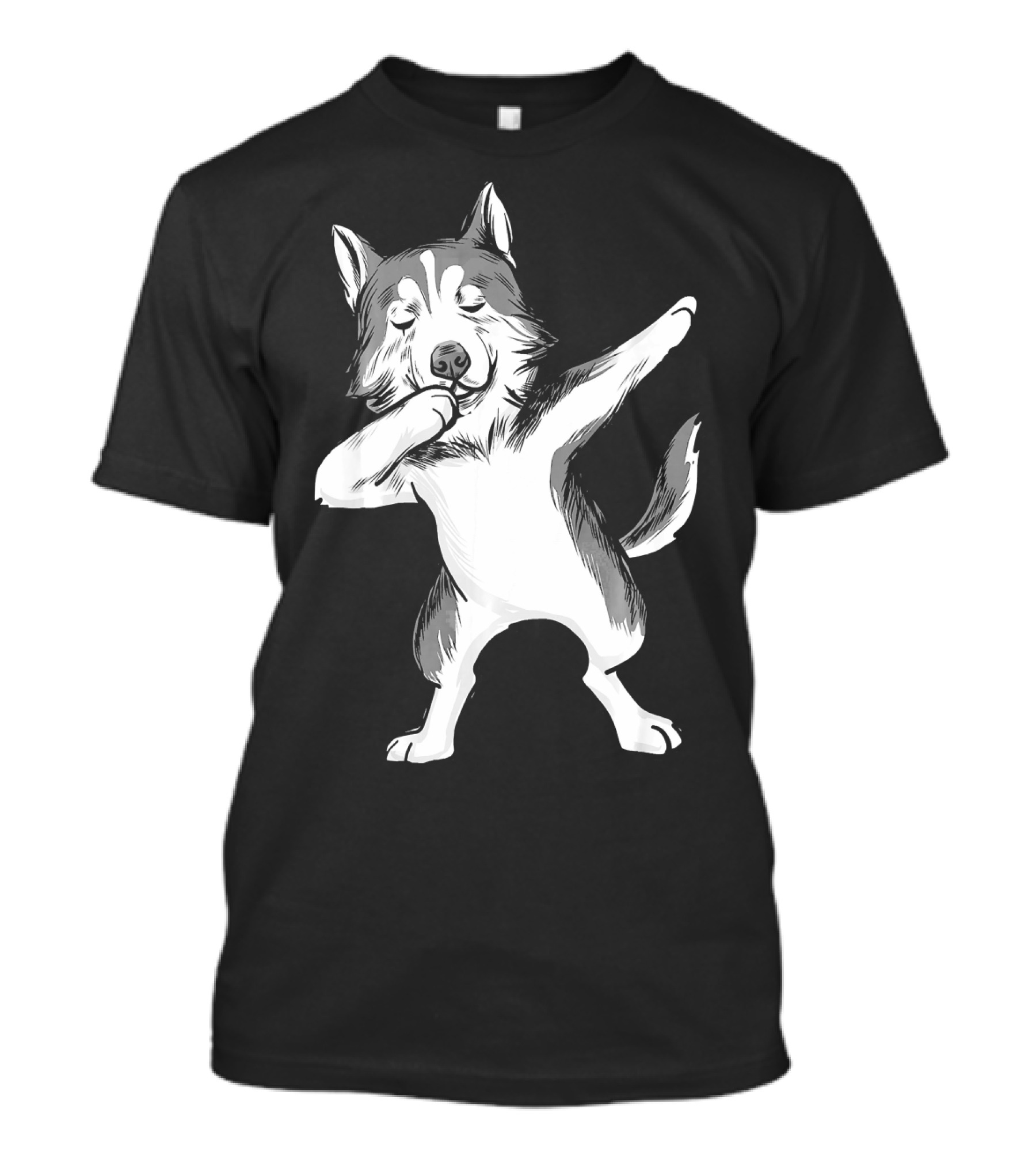 Dabbing Siberian Husky Chukcka Big Dog Pose T-Shirt