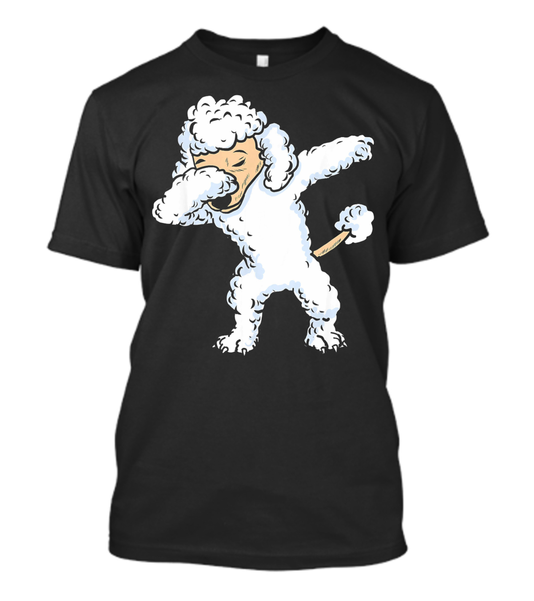 Dabbing White Poodle Dog Dab Pose T-Shirt