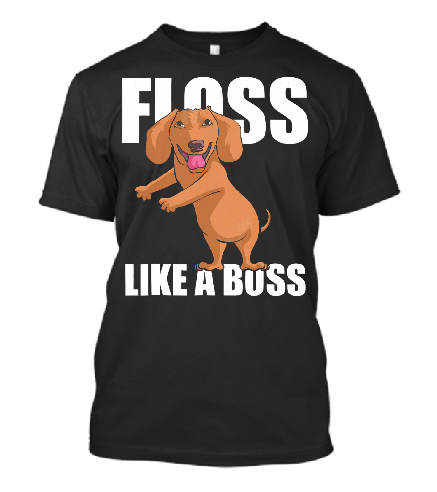 Floss Like A Boss Funny Dachshund Dancing T-Shirt