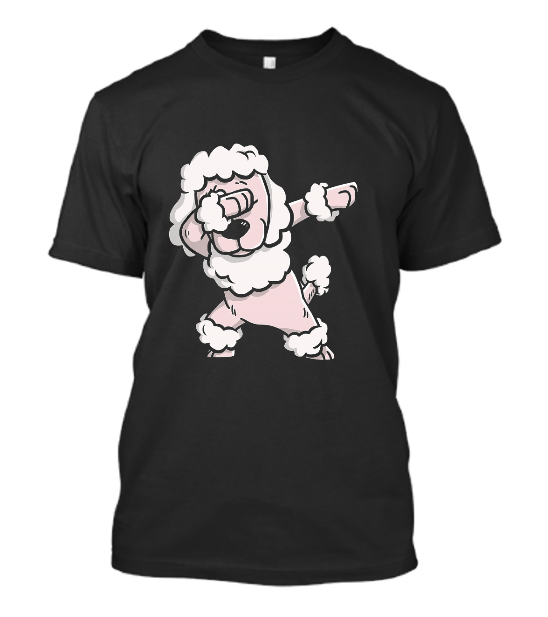 Funny Dabbing Poodle Dog Celebration Birthday Party T-Shirt