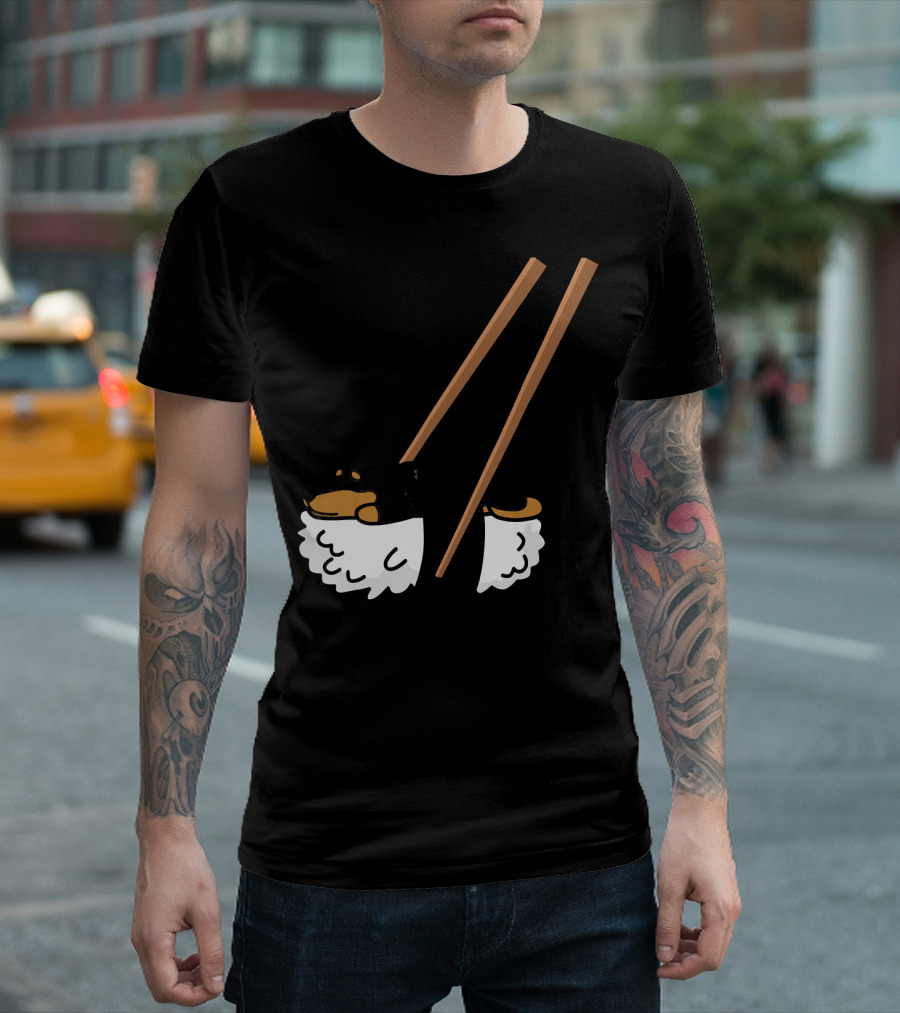 Dachshund Sushi Funny Dog Chopsticks Humor T-Shirt