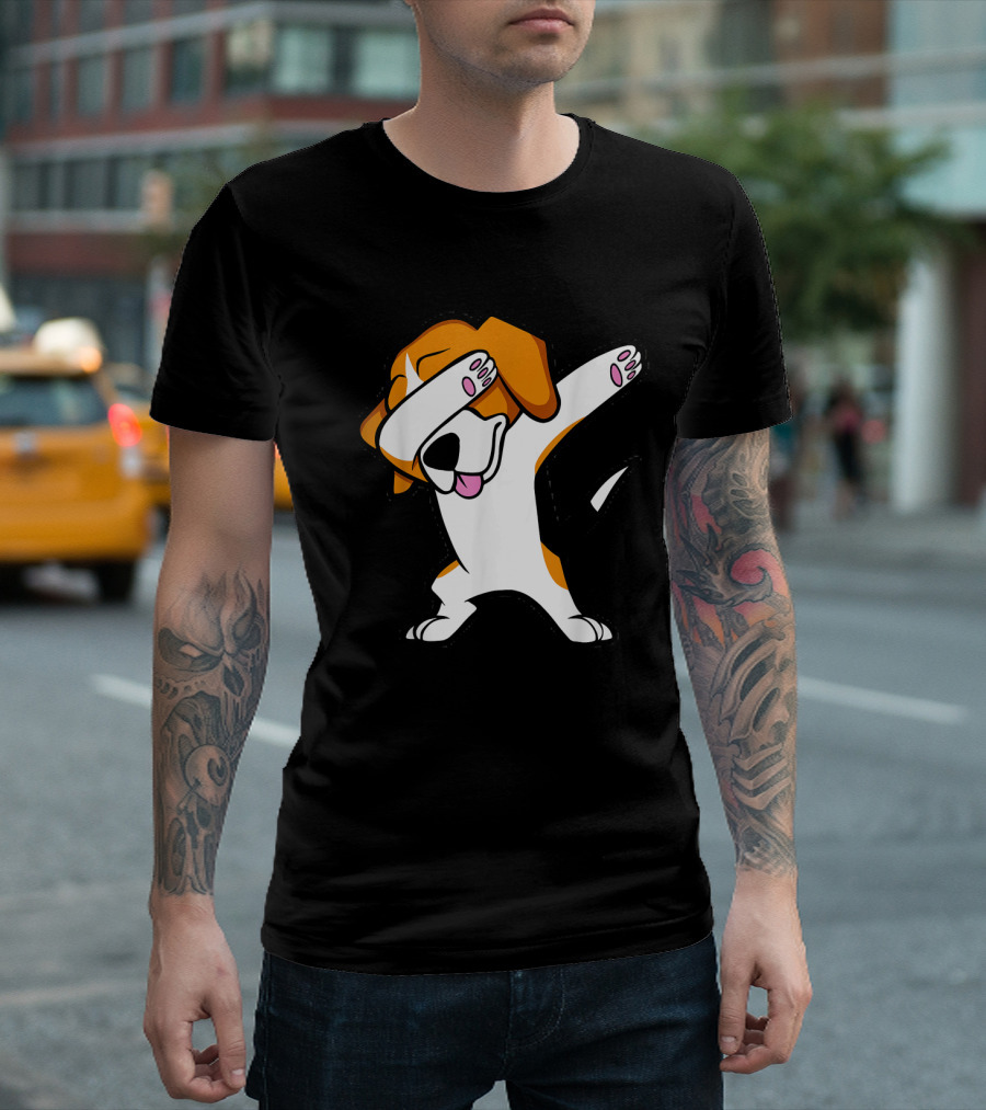 Charming Beagle Dabbing In Hip Hop Dance T-Shirt
