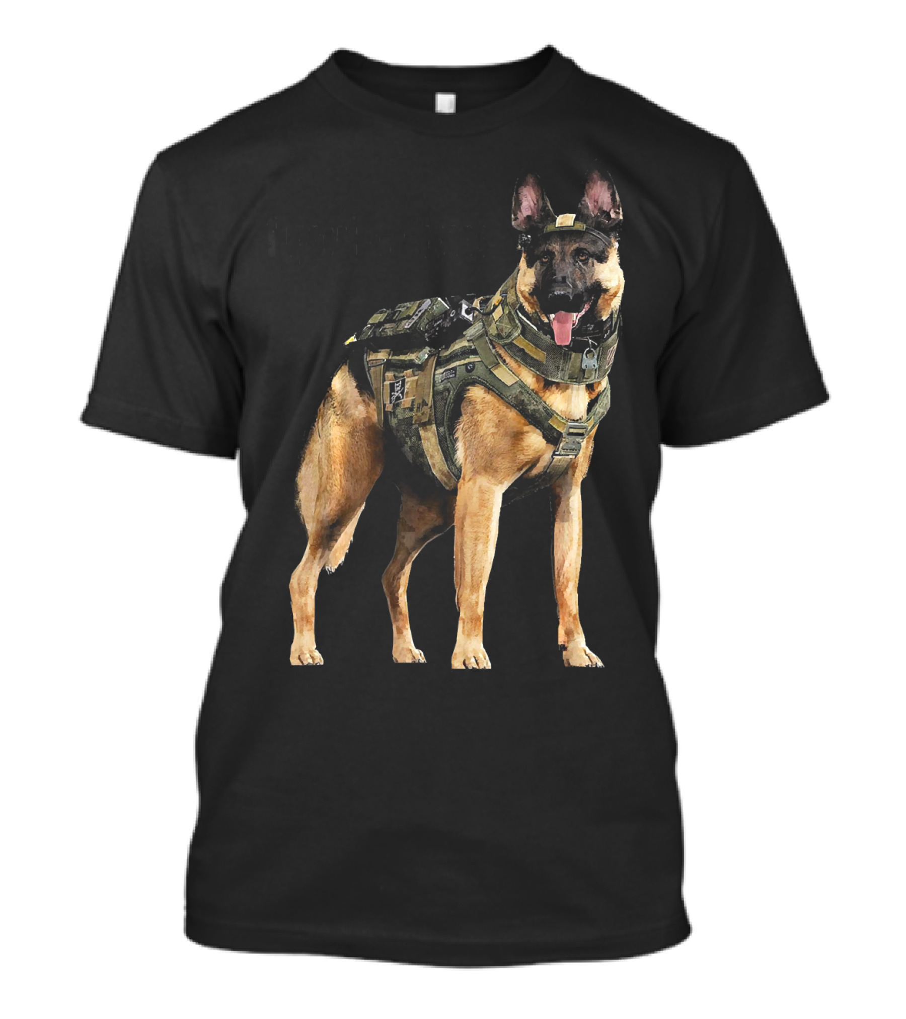 German Shepherd Military Support Our Troops T-Shirt