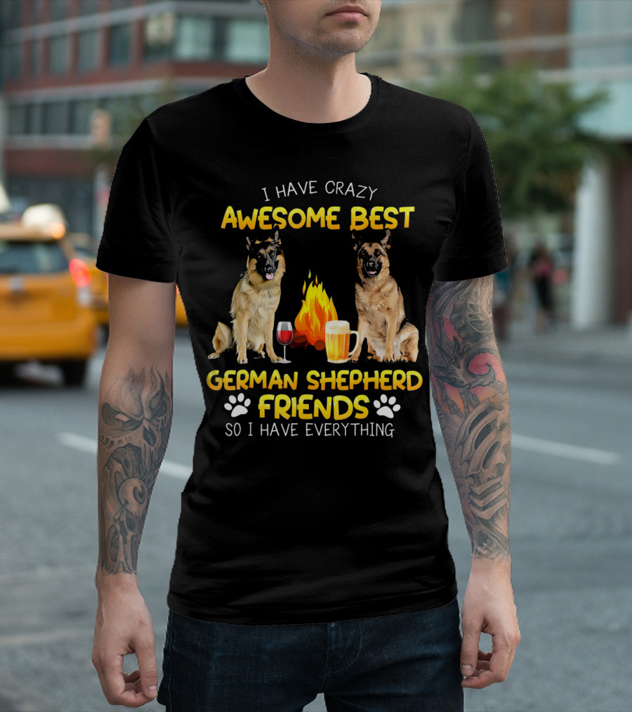 I Have Crazy Awesome Best German Shepherd Friends So I Have Everything T-Shirt