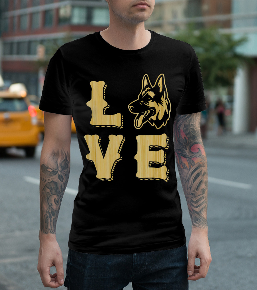 German Shepherd Love Cute Dog Lovers Woo T-Shirt