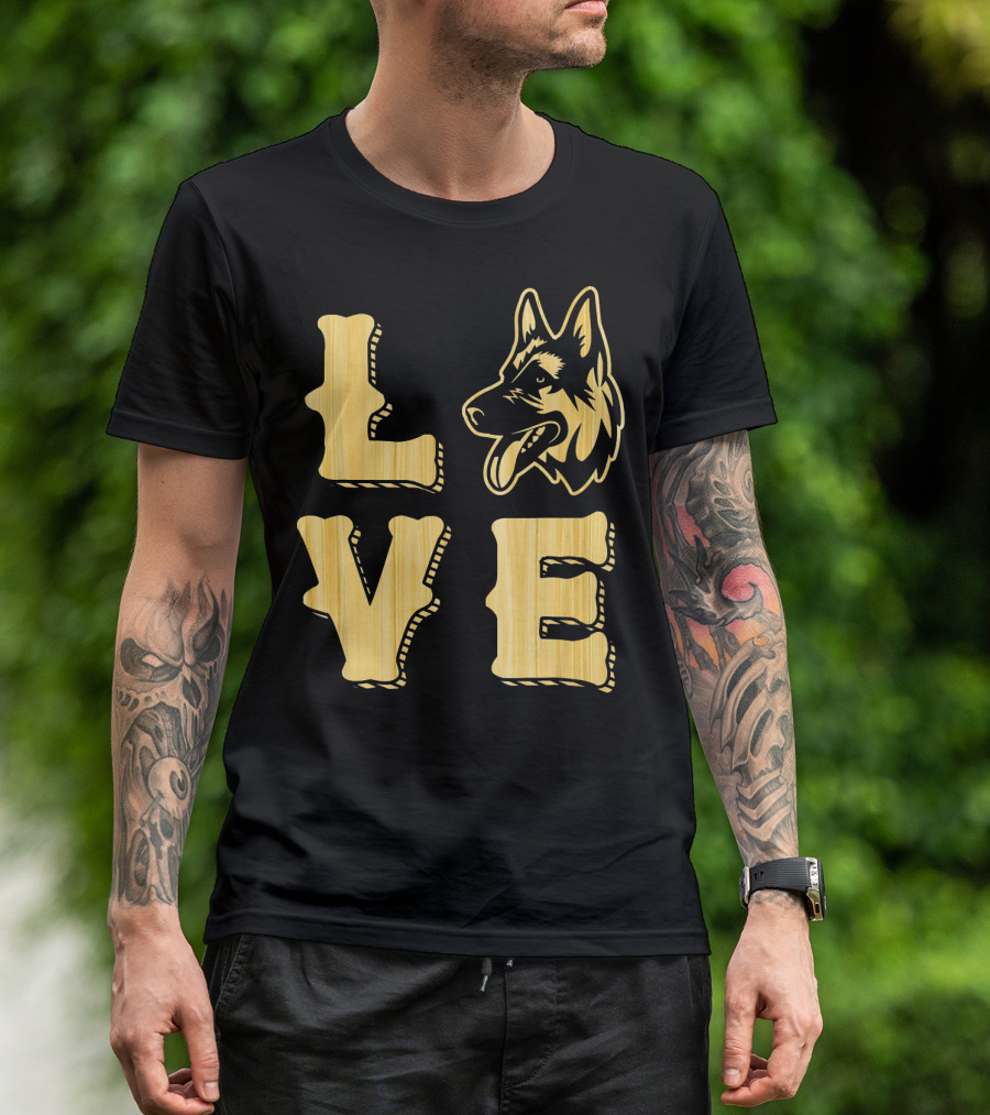 German Shepherd Love Cute Dog Lovers Woo T-Shirt