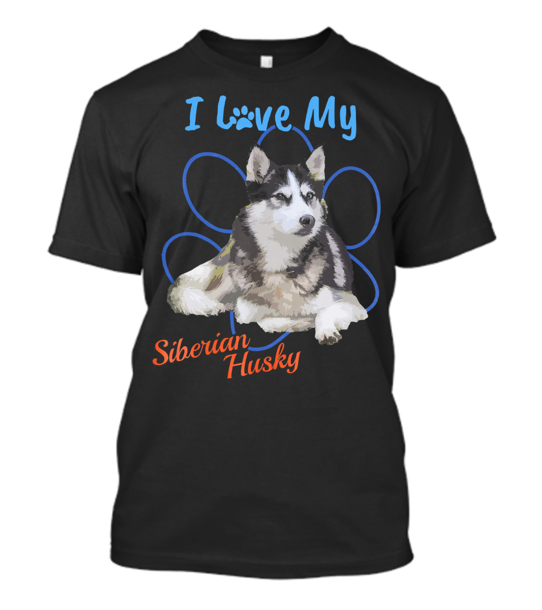 I Love My Siberian Husky T-Shirt