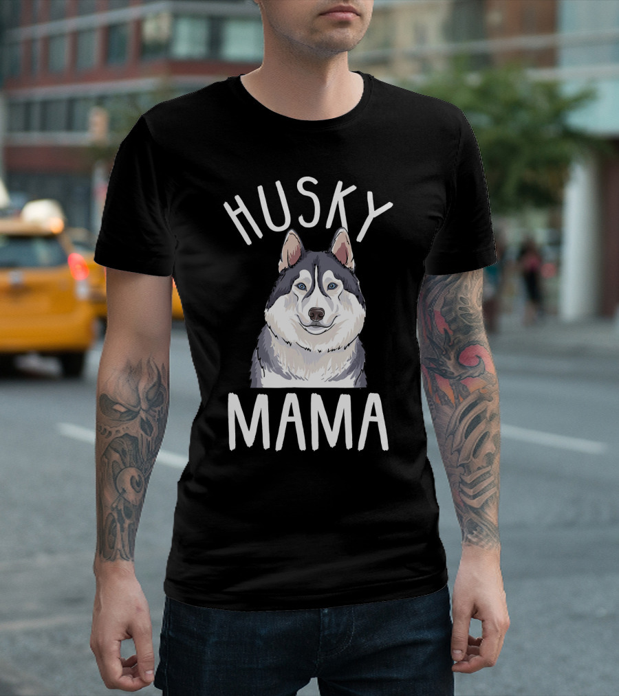 Husky Mama Husky Mom T-Shirt