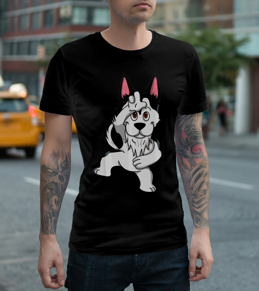 Husky Funny Dance Loser Dog T-Shirt