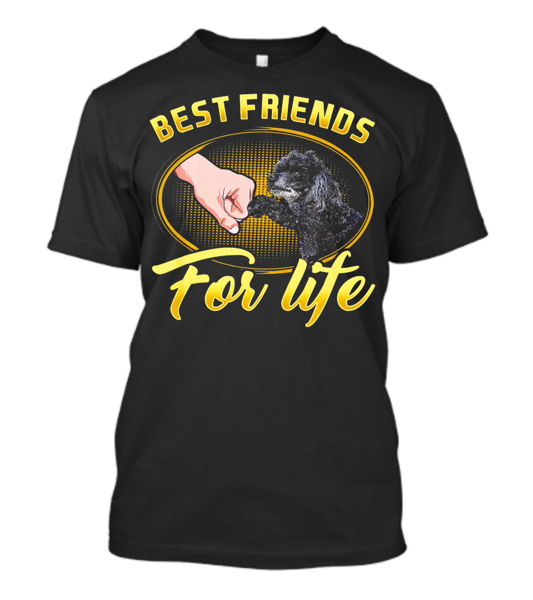 Best Friends For Life Poodle Dog Fist Bump Iconic Friendship T-Shirt