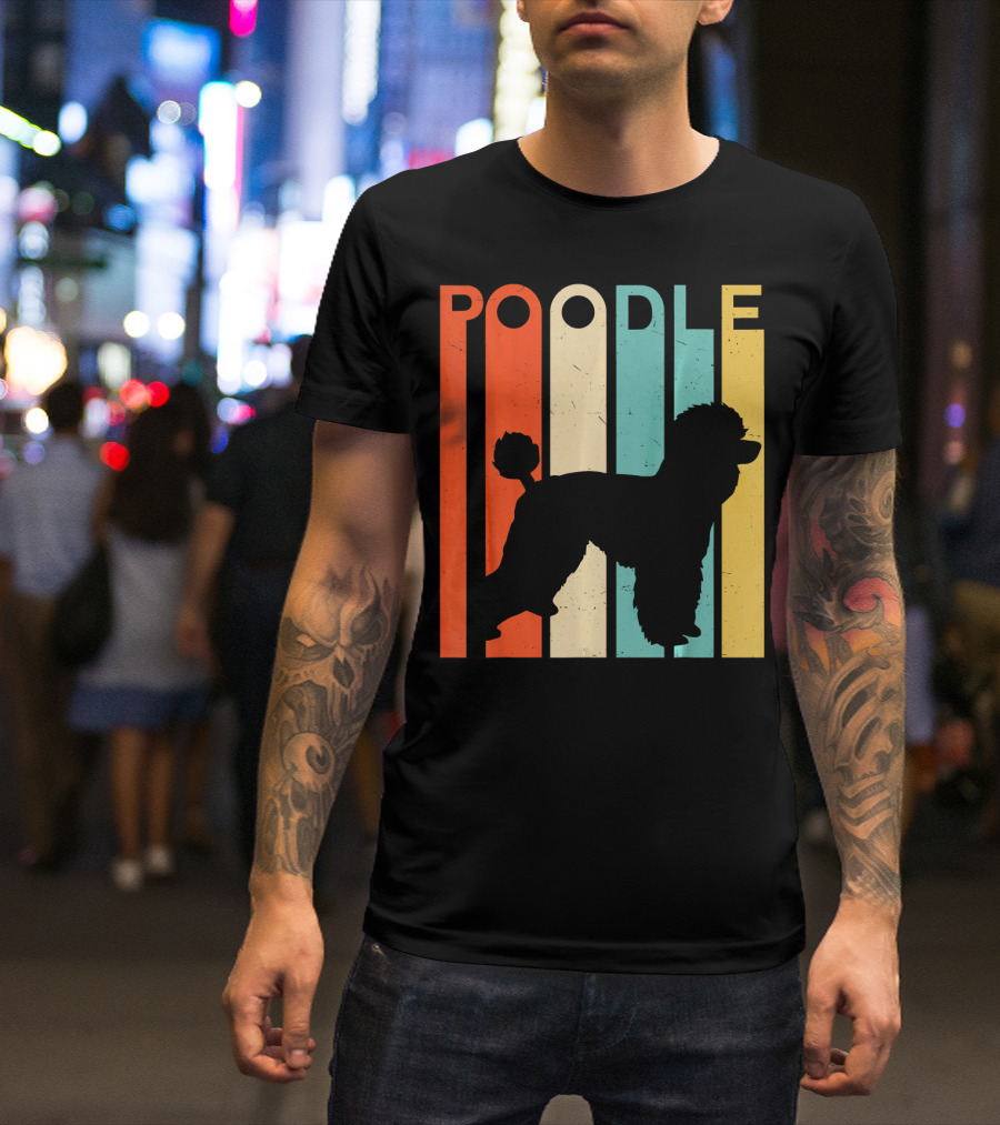 Retro Vintage Poodle Dog Love T-Shirt