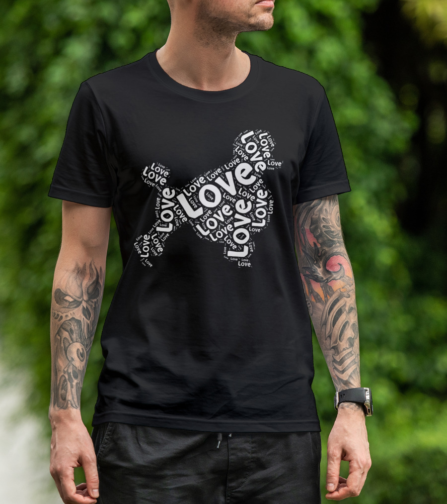 Love Poodles Dog Poodle Lovers Love T-Shirt