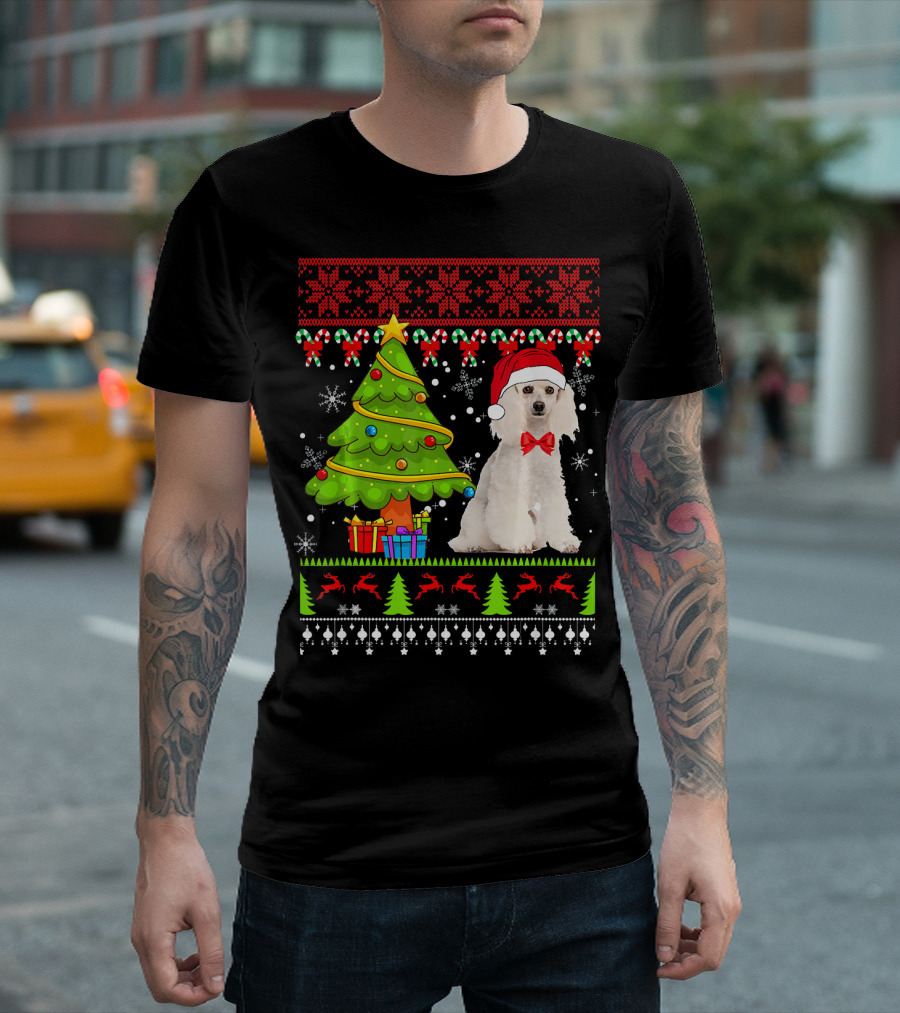 Standard Poodle Ugly Christmas T-Shirt