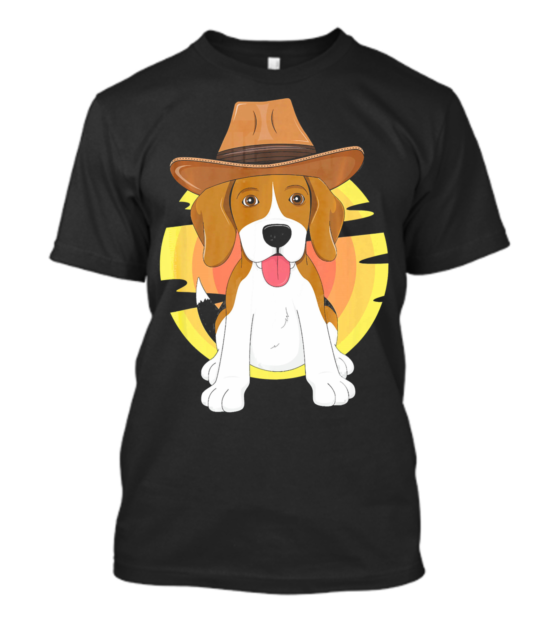 Western Beagle Dog Lover Texas Cowboy Rodeo Sou T-Shirt